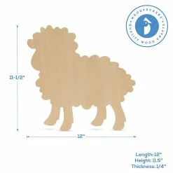 Brand new ✔️ Woodpeckers Crafts, DIY Unfinished Wood 12" Lamb Cutout, Pack of 6 ✔️ -Easter Crafts Sales woodpeckers crafts diy unfinished wood 12 lamb cutout pack of 614123109 a02NOWA