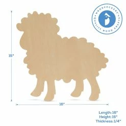 Budget 🧨 Woodpeckers Crafts, DIY Unfinished Wood 16" Lamb Cutout, Pack of 3 😉 -Easter Crafts Sales woodpeckers crafts diy unfinished wood 16 lamb cutout pack of 314120812 a02NOWA