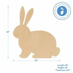 New 😀 Woodpeckers Crafts, DIY Unfinished Wood 16" Rabbit Cutout, Pack of 6 ⌛ -Easter Crafts Sales woodpeckers crafts diy unfinished wood 16 rabbit cutout pack of 614123067 a02NOWA