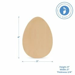 Hot Sale ✔️ Woodpeckers Crafts, DIY Unfinished Wood 4" Egg Cutout Pack of 12 🥰 -Easter Crafts Sales woodpeckers crafts diy unfinished wood 4 egg cutout pack of 1214210769 a02NOWA