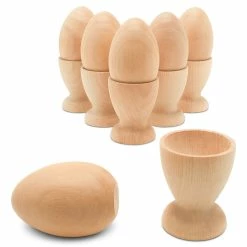 Top 10 ⌛ Woodpeckers Crafts, DIY Unfinished Wood for 2-1/2" Egg Egg Cup, Pack of 6 🌟